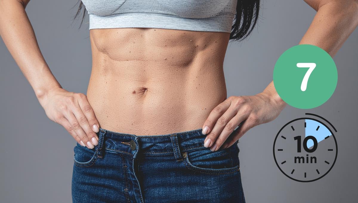 7 ejercicios en 10 minutos para tener un abdominales de roca